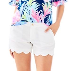 Lilly Pulitzer Buttercup scalloped shorts